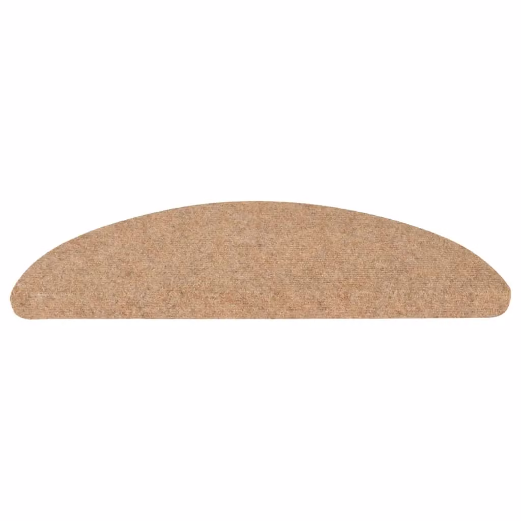 Berkfield Home Self-adhesive Non-slip Stair Mats, 15 Pieces, Beige, W: 56 cm, D: 17 cm, H: 3 cm – 2