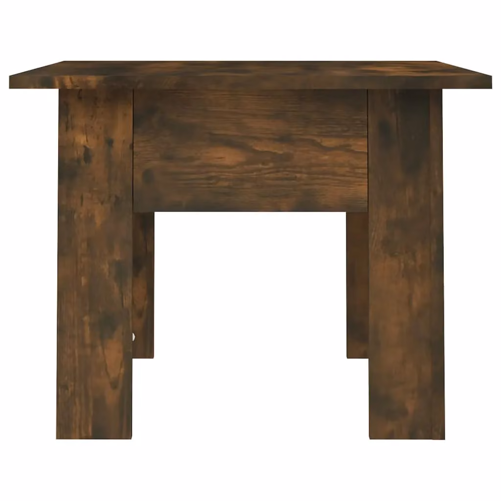 Berkfield Home Smoked Oak Coffee Table in Brown, W/D/H: 55 x 55 x 42 cm – 3