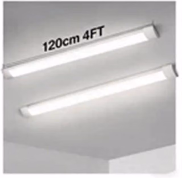 Nordara 2-Piece White LED Linear Batten Tube Light Set