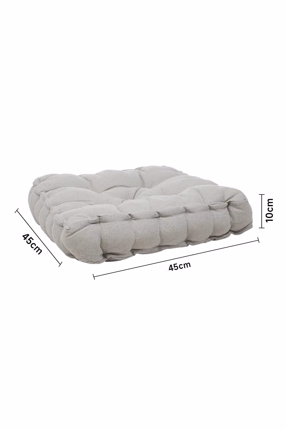 Living and Home Garden Armchair Cushion Pad with Handle, Light Grey Cotton-Linen Blend – 3