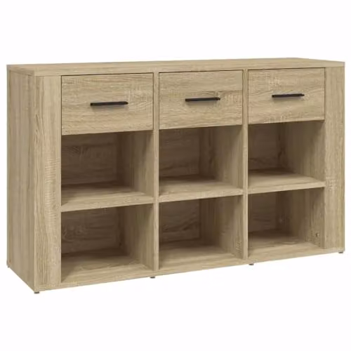 Revera Modern Oak Sideboard in Brown, W/D/H: 100 x 30 x 59.5 cm
