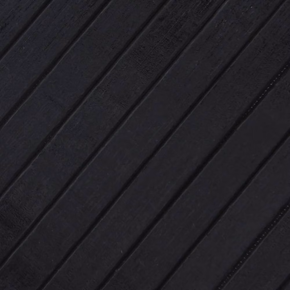 Berkfield Home Rectangular Bamboo Rug in Black, W: 100 cm, L: 1000 cm – 3