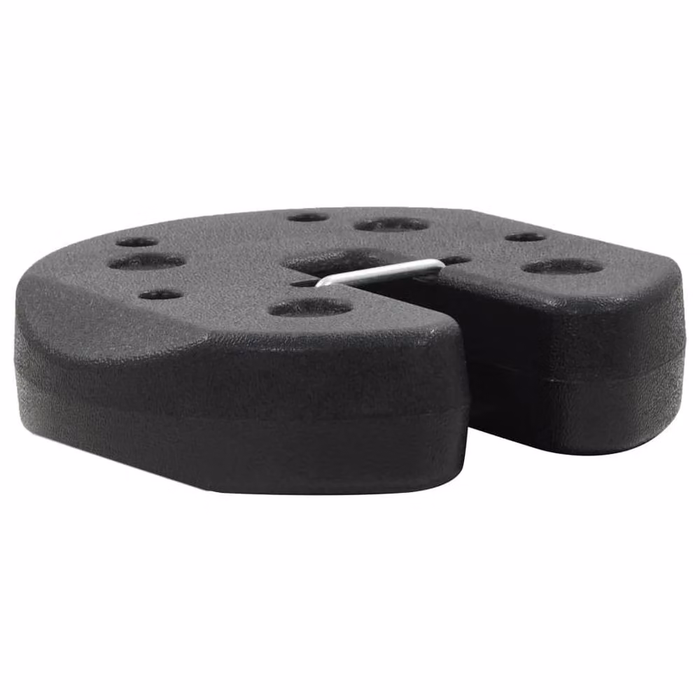 Berkfield Home Gazebo and Parasol Weight Plates, 4 Pieces, Black, Concrete, 220 x 50 mm – 3