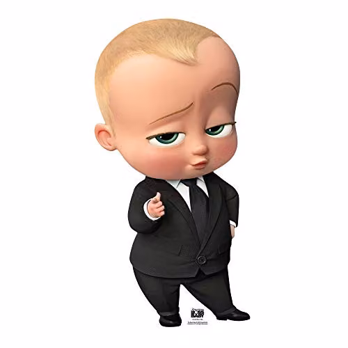 Star Cutouts SC1635 Boss Baby Large Cardboard Cutout, Multicolour Freestanding Party Decoration