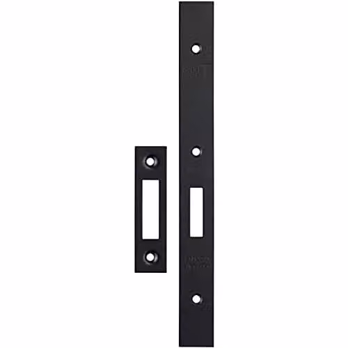 Loops Forend Strike and Fixing Pack for DIN Euro Deadlock in Matt Black
