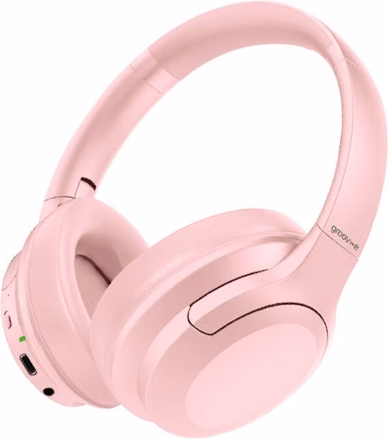 Groov-e Rhythm Wireless Bluetooth ANC Headphones - Pink