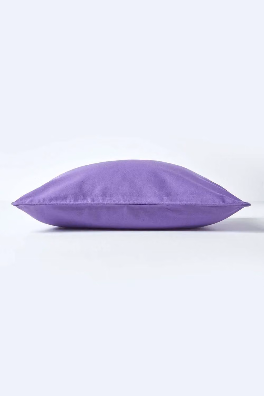 Homescapes Plain Purple Cotton Rectangular Cushion Cover, W/H: 50 x 30 cm – 2