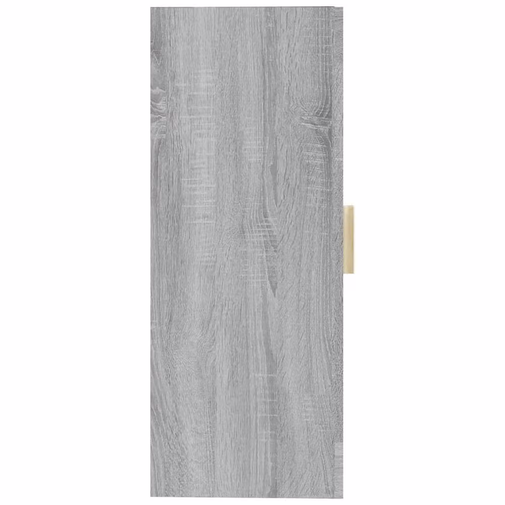 Berkfield Home Hanging Wall Cabinet in Grey Sonoma with Glass Doors, W/D/H: 69.5 x 34 x 90 cm – 2