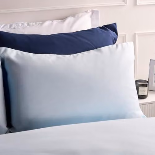 OHS 2 Pack Blue Microfibre Housewife Pillowcases with Envelope Closure – 1