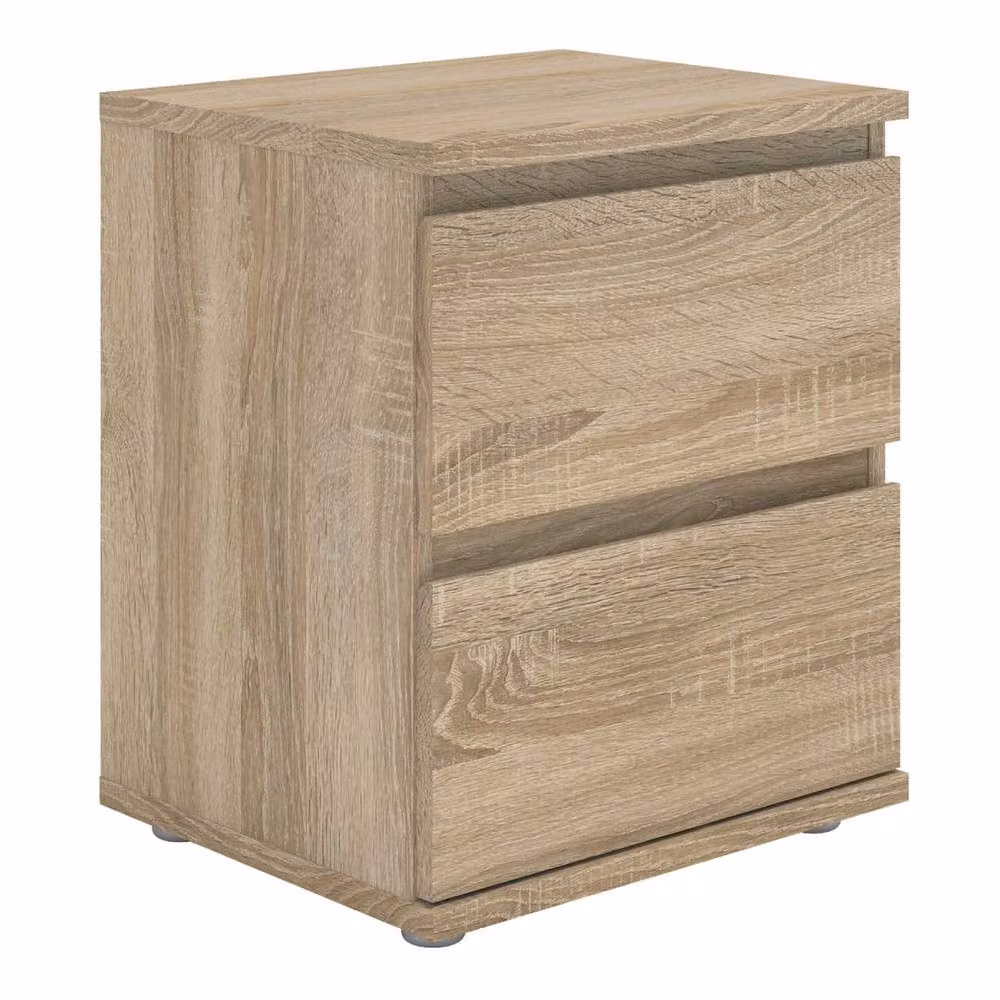 Wyld Haus Copenhagen Copenhagen 2 Drawer Bedside Table in Brown Natural Oak Effect – 2