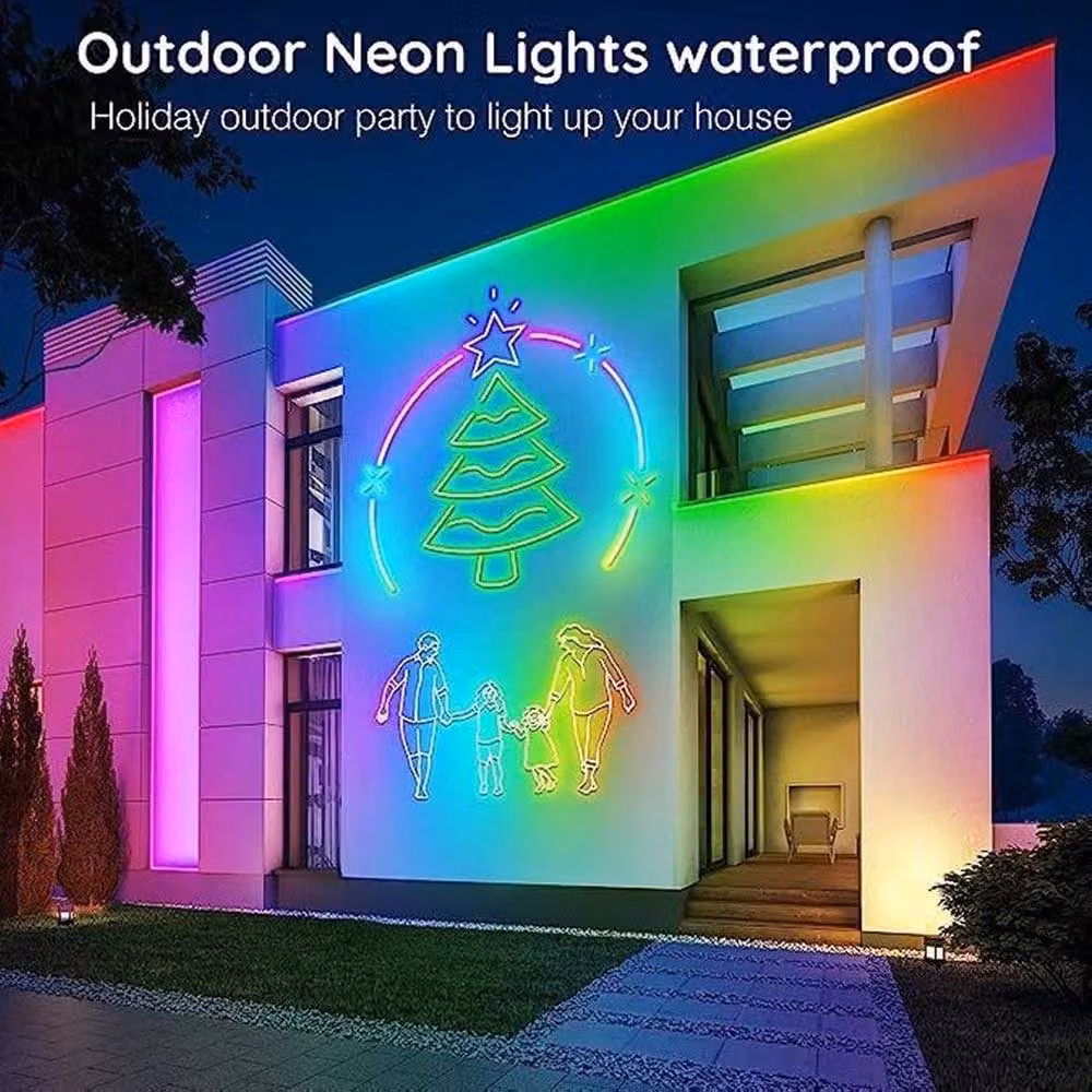NESTLUNE RGB Multicolour Neon LED Strip Lights, 10m – 2