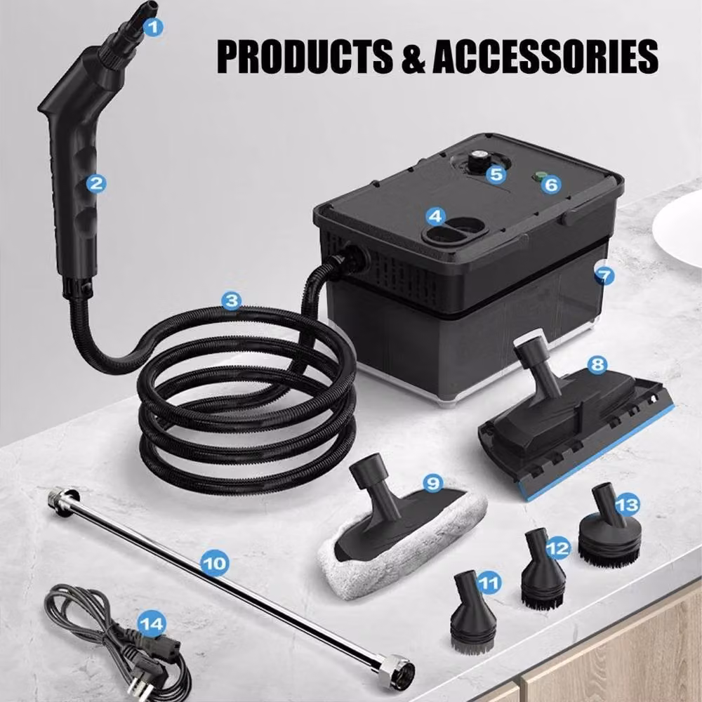 Ventryn Handheld Portable High Temperature Steam Cleaner in Black – 4