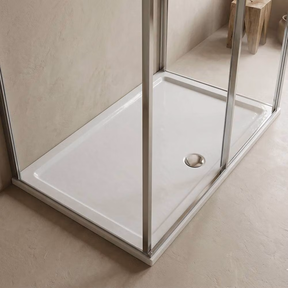 Balterley Slip Resistant Rectangular Shower Tray, White, W: 130 cm, D: 80 cm – 2