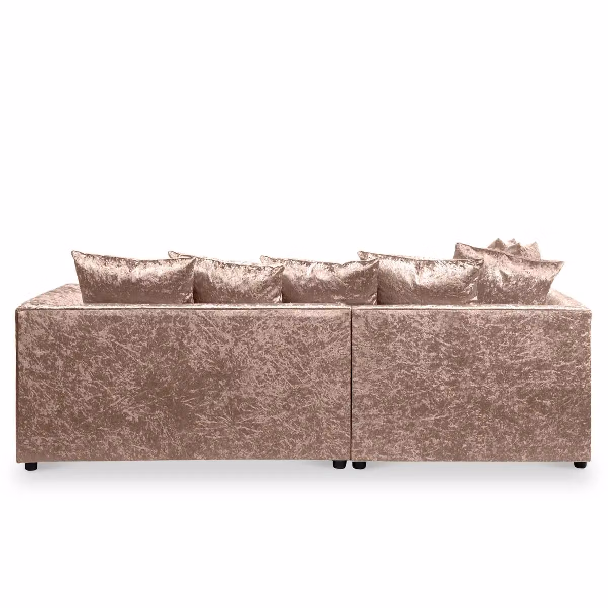 Snugg Furniture UK Limited Aurora Right Hand Corner Sofa in Light Beige Crushed Velvet – 2