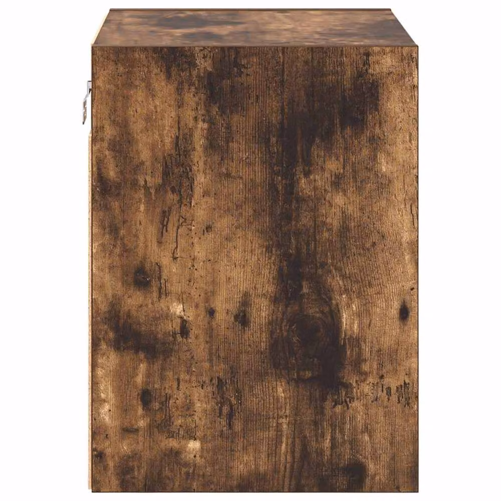 Berkfield Home Set of 2 Wall Mounted Garage and Workshop Cabinets in Smoked Oak Brown – 4