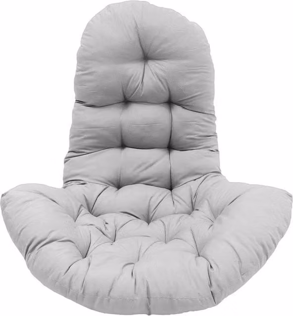 PAWNORA Hammock Chair Cushion for Adults, Light Grey
