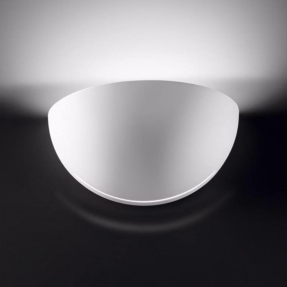 Netlighting Bisquitte Lifestyle Ceramic Plaster Wall Light in White with 1x E27 Socket – 2