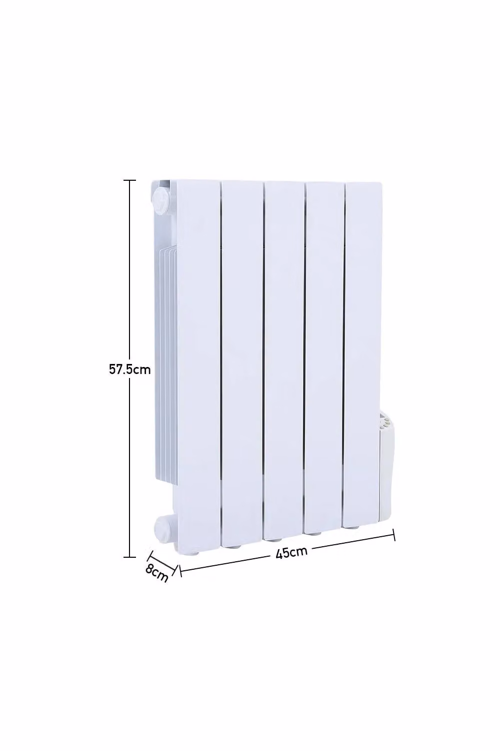 Living and Home 900W Electric Oil Filled Radiator Space Heater with LED Screen and Timer, White – 2