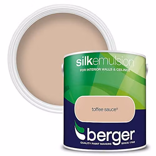 Berger Silk Emulsion Paint in Toffee Sauce, 2.5L