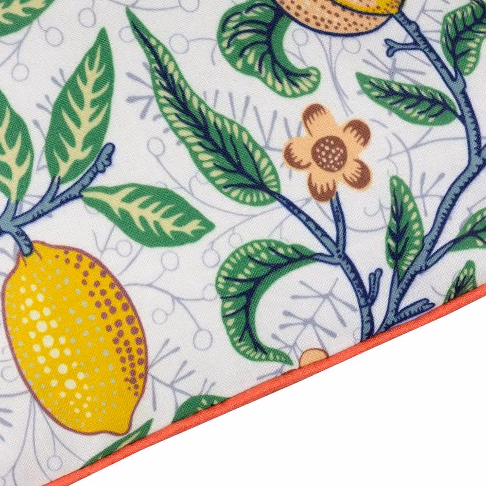 Morris & Co. Fruits Outdoor Square Cushion in Yellow and Red, W/D/H: 45 x 45 x 45 cm – 4