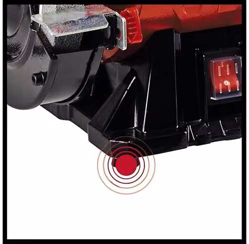 Einhell 350W Dual Bench Grinder Polisher, 150mm, Red, 2980 RPM – 4