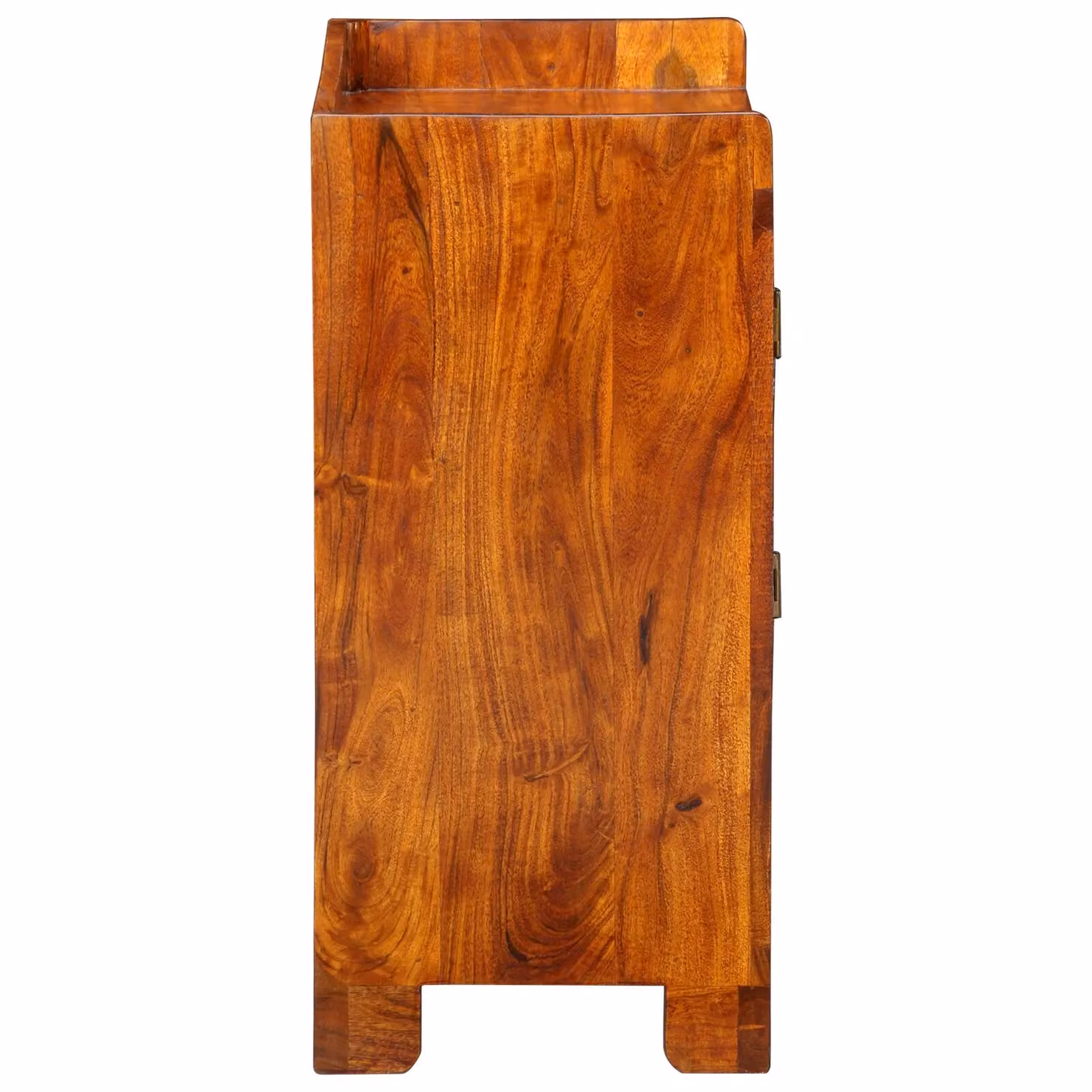Berkfield Home Boho Style Solid Wood Shoe Rack in Brown with Multicolour Abstract Patterns – 3