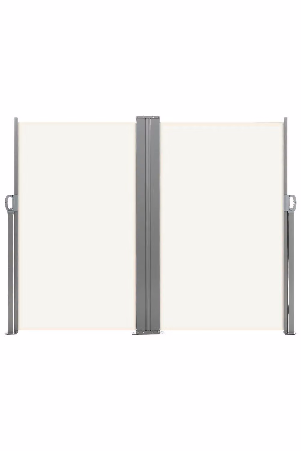 Garden Sanctuary Retractable Outdoor Privacy Side Awning in Beige, W: 600 cm, H: 160 cm – 2