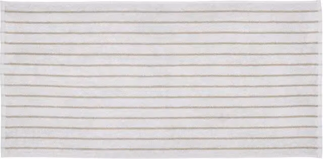 Blomus ARTO Striped Cotton Towel in Brown, Beige and White, W: 50 cm, H: 100 cm