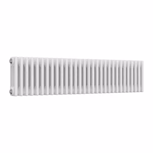 Bathroom Kingdom Reina Colona 3 Column Traditional Steel Radiator, White, H x W: 137 x 30 cm – 1
