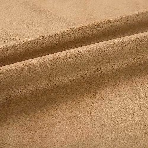 Homescapes Beige Velvet Blackout Curtains with Thermal Insulation, Width: 117 cm, Height: 183 cm – 4