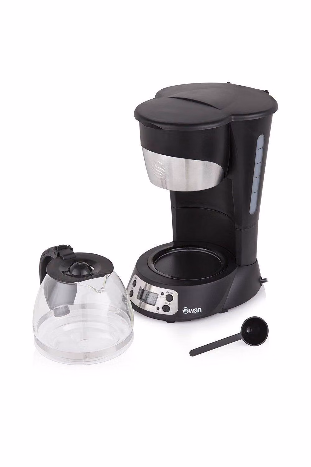 Swan Programmable Coffee Maker with Keep Warm Function, LCD Timer and Auto Shut-off, 0.75 l, 700W, Black – 2