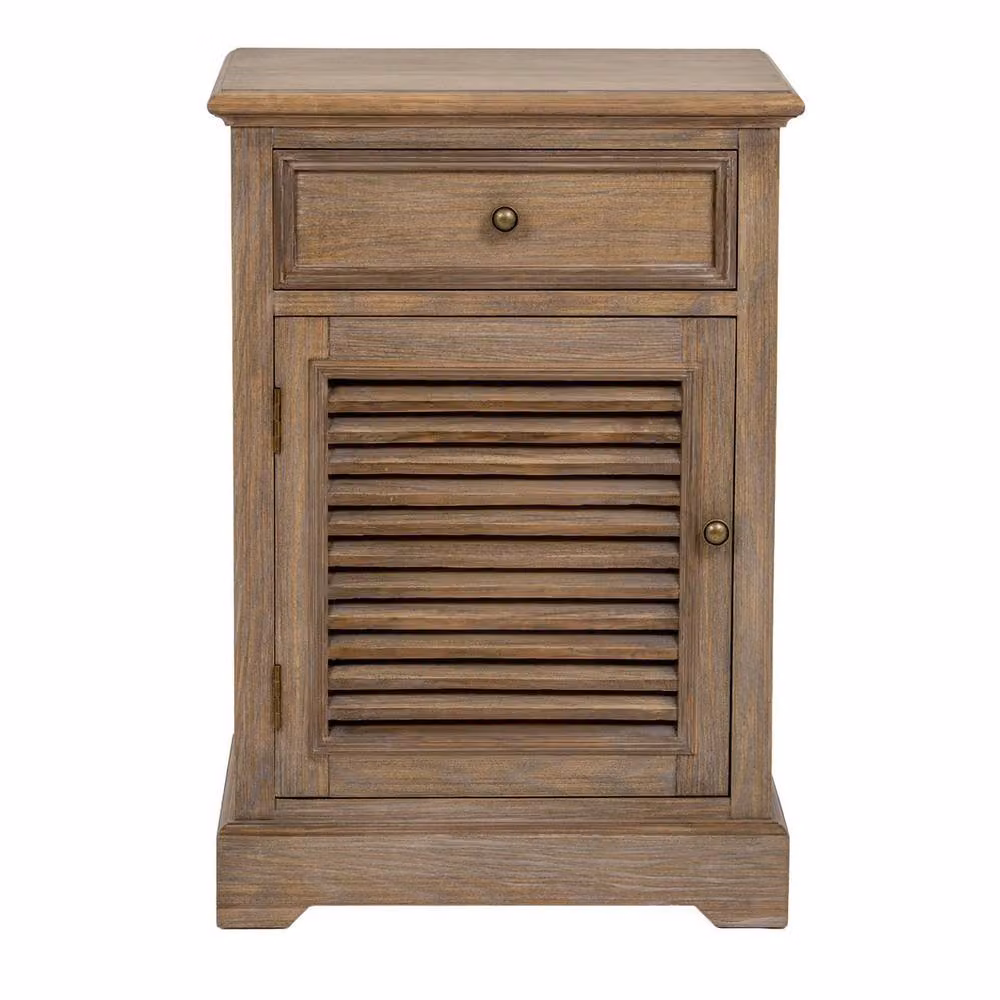 Lemon Pavilion Delphine Collection Left Hand 1 Door and 1 Drawer Chest in Brown Wood – 2