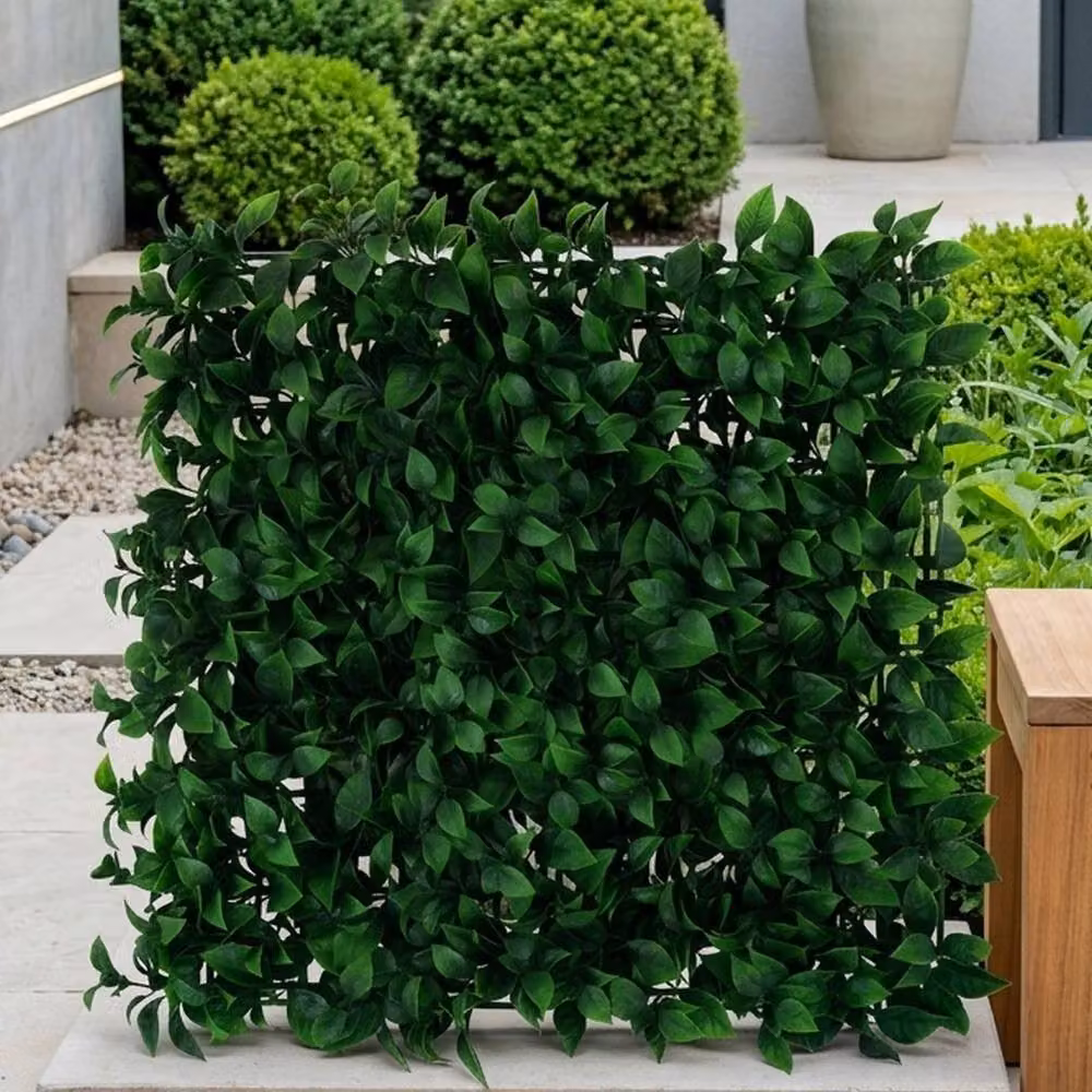 Garden Greatness Green Multicolour Exterior Artificial Bay Leaf Wall Panel – 2