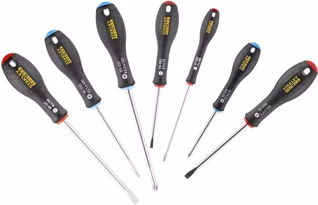 Stanley Fatmax 7 Piece Manual Screwdriver Set in Multicolour