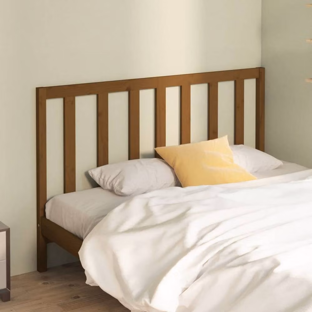 Berkfield Home Rustic Solid Wood Pine Bed Headboard in Honey Brown, W: 166 cm, D: 4 cm, H: 100 cm – 2