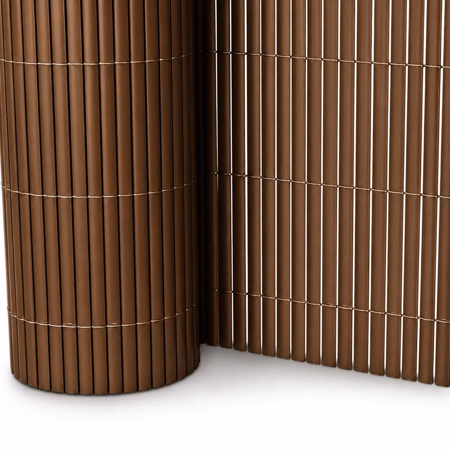Oypla PVC Outdoor Garden Fencing Screen Roll, Brown, W: 100 cm, H: 400 cm – 2