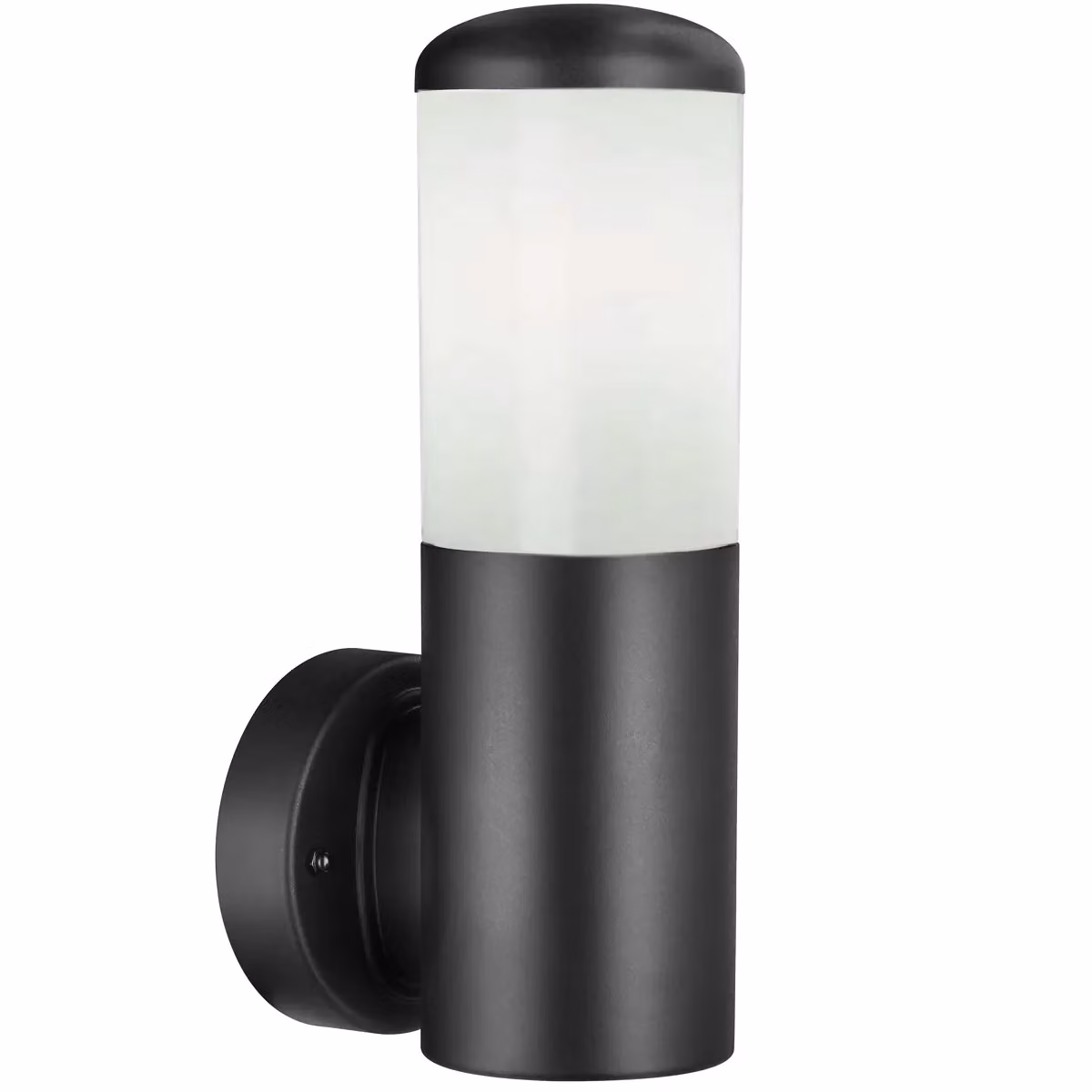 CGC Lighting Humera Modern Round Cylinder Black Outdoor Wall Light – 3