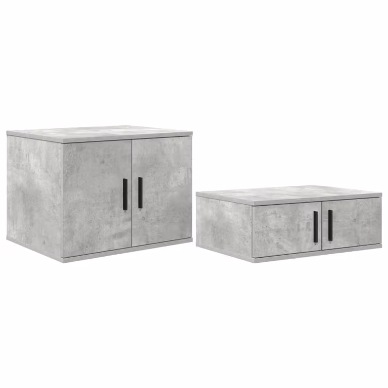 Berkfield Home Storage Cabinet in Concrete Grey, W/D/H: 108 x 40 x 40 cm