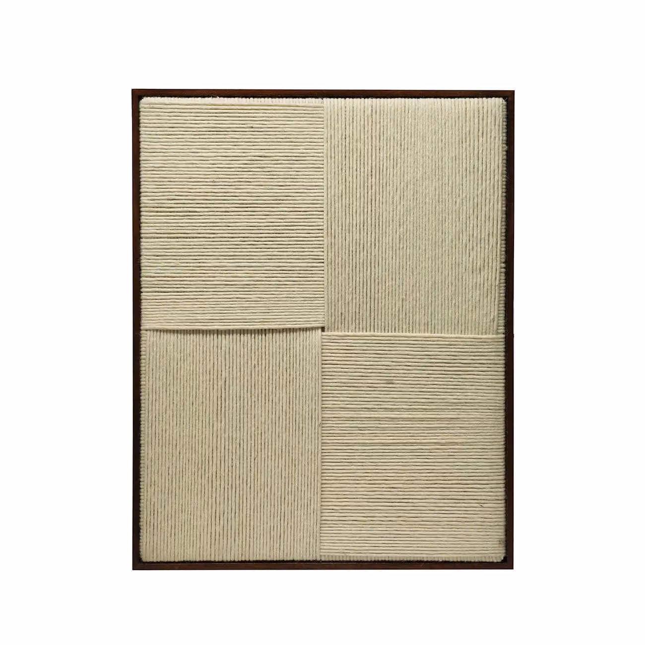 Dome Deco MAZE Artwork II Abstract Geometric Wall Textile in Beige