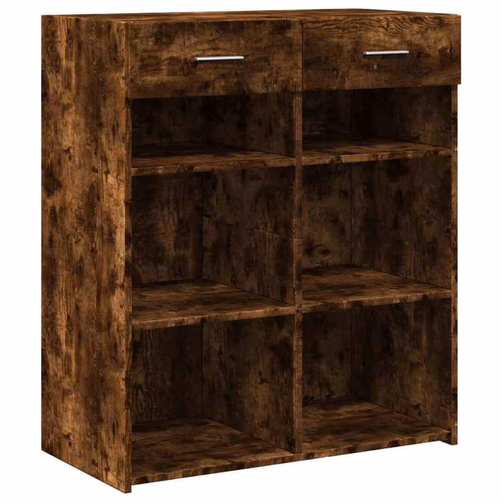 Berkfield Home Smoked Oak Sideboard in Brown, W/D/H: 80 x 42.5 x 93 cm – 3