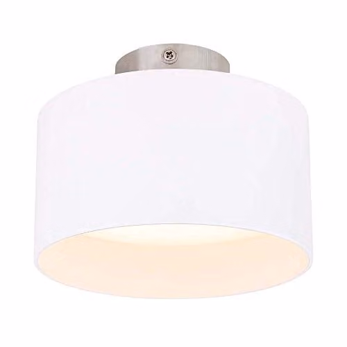 Globo Lighting Jenny White LED Surface Mounted Wall Light with Warm White 3000K Output – 1