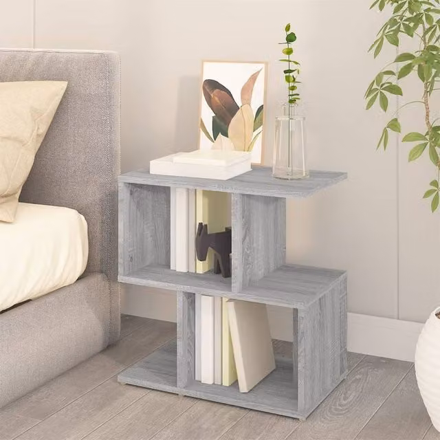 Berkfield Home Modern Bedside Cabinets, 2 Piece Set in Grey Sonoma, W: 50 cm, D: 30 cm, H: 51.5 cm