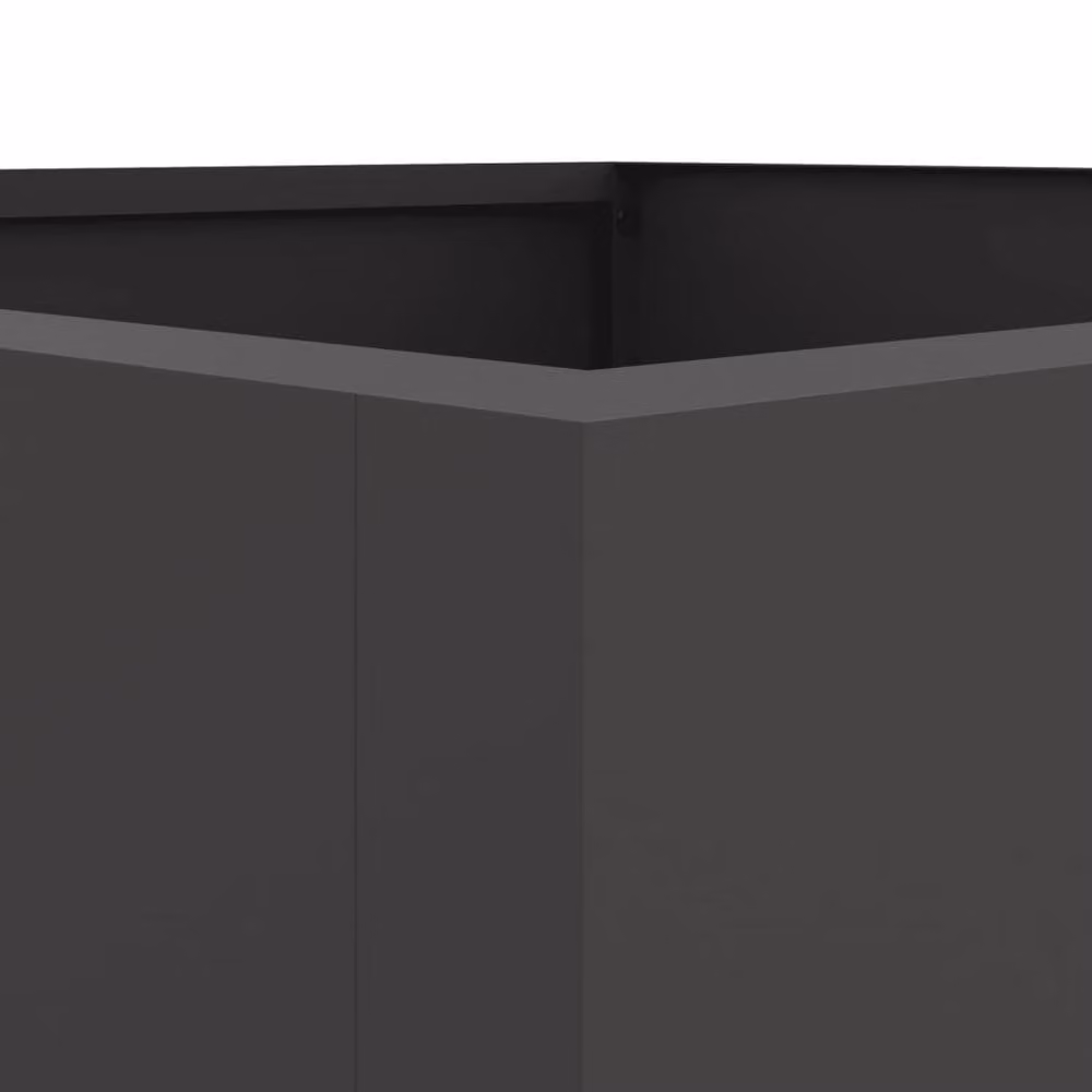 Berkfield Home Steel Planter Tub, Black, W/D/H: 52 x 48 x 75 cm – 3