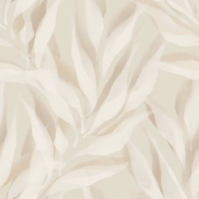 Grandeco Abstract Botanical Modern Wallpaper in Beige