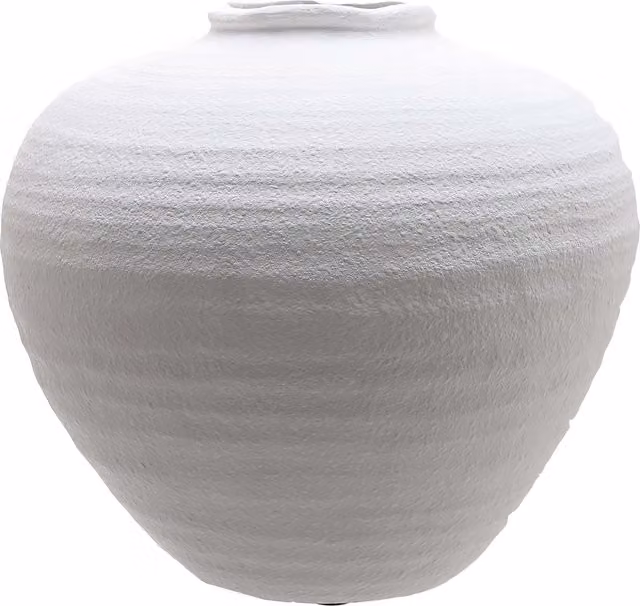 KDMK Regola Large Matt White Ceramic Tabletop Vase