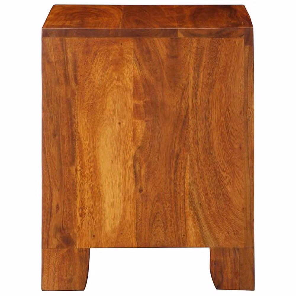 Berkfield Home Set of 2 Acacia Wood Bedside Cabinets in Brown, W/D/H: 40 x 35 x 45 cm – 3