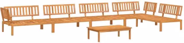 Berkfield Home 6 Piece Garden Pallet Sofa Set in Brown Solid Acacia Wood – 1
