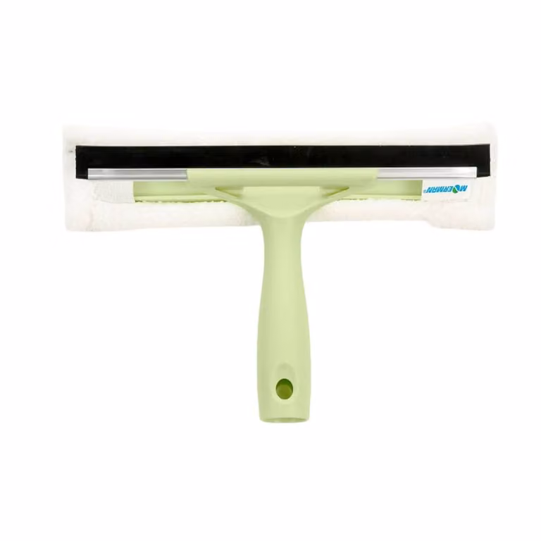 Moerman Window Combi Squeegee Scrubber, 25 cm, Green and Multicolour