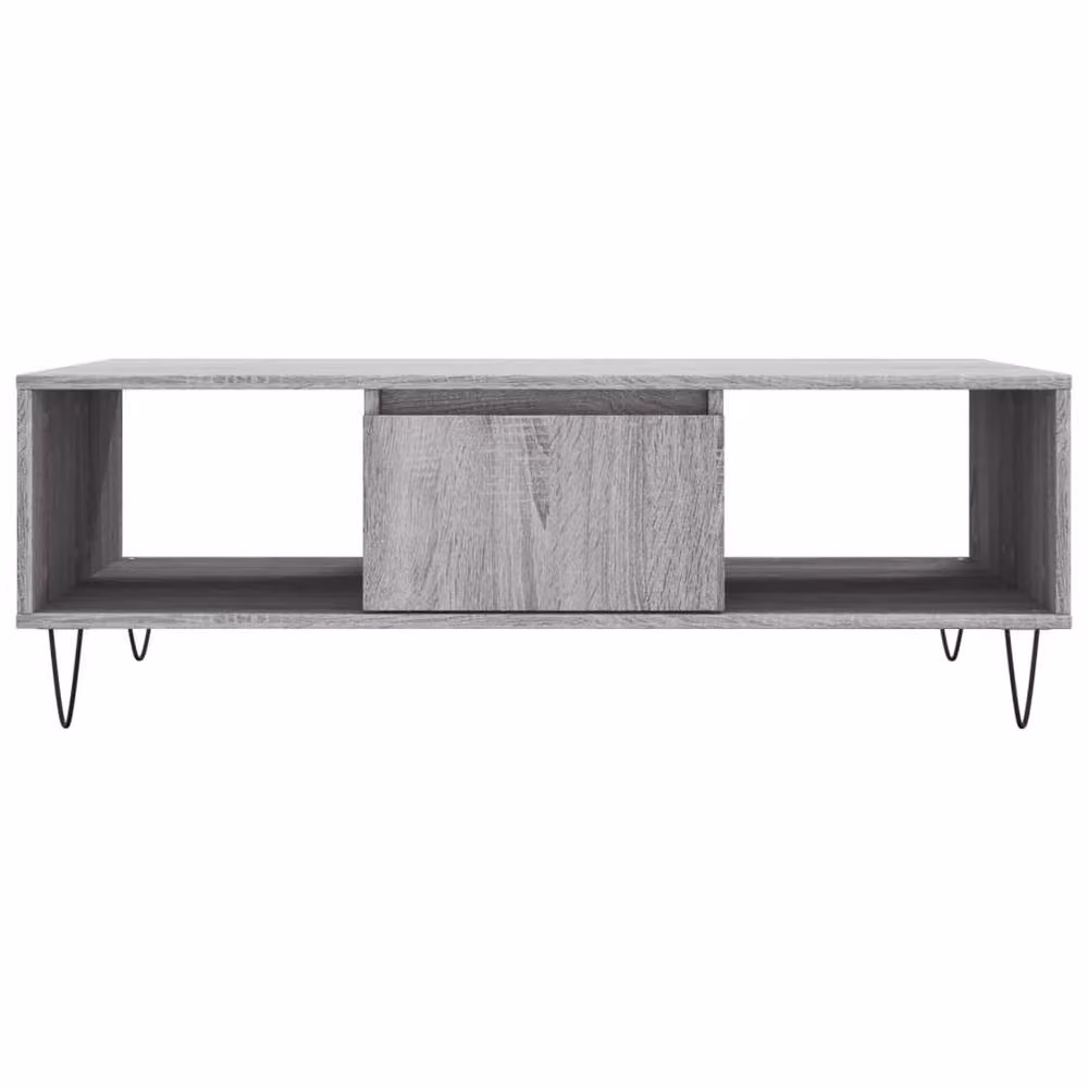 Berkfield Home Decorative Coffee Table in Grey Sonoma, W/D/H: 104 x 60 x 35 cm – 3