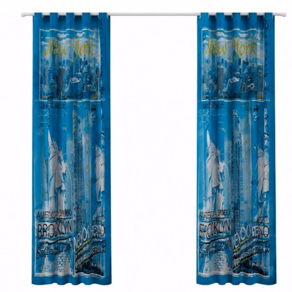 Smart Living Inspire Poly Cotton Curtains in Teal, Width: 167 cm, Drop: 183 cm – 4